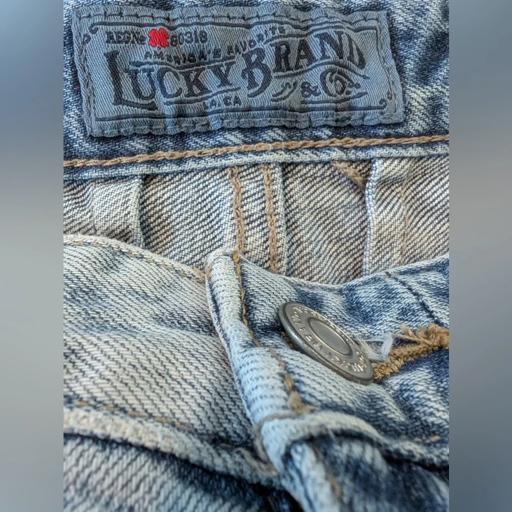 Lucky Brand Women’s Front Slit Denim Skirt Light Wash Size 0 - Picture 9 of 14